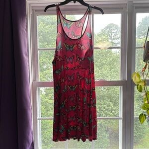 Electro Threads Maroon Butterfly Racerback Dress